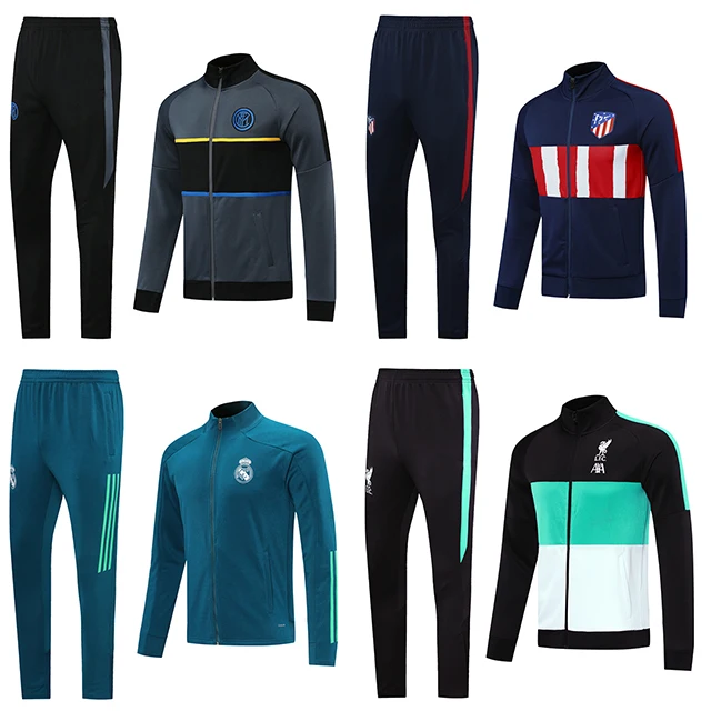 Custom sports running soccer jackets tracksuit football man soccer tracksuits for men