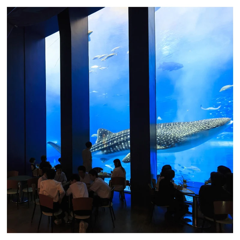 wholesale price transparent 8m tall large commercial wall aquarium acrylic panel sheet fish aquarium tank