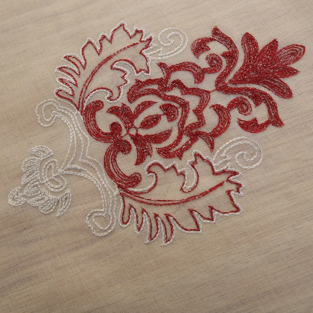 China Wholesale Modern Europe Style Crush Satin Valance Curtains for the Living Room Luxury Window Curtain Set