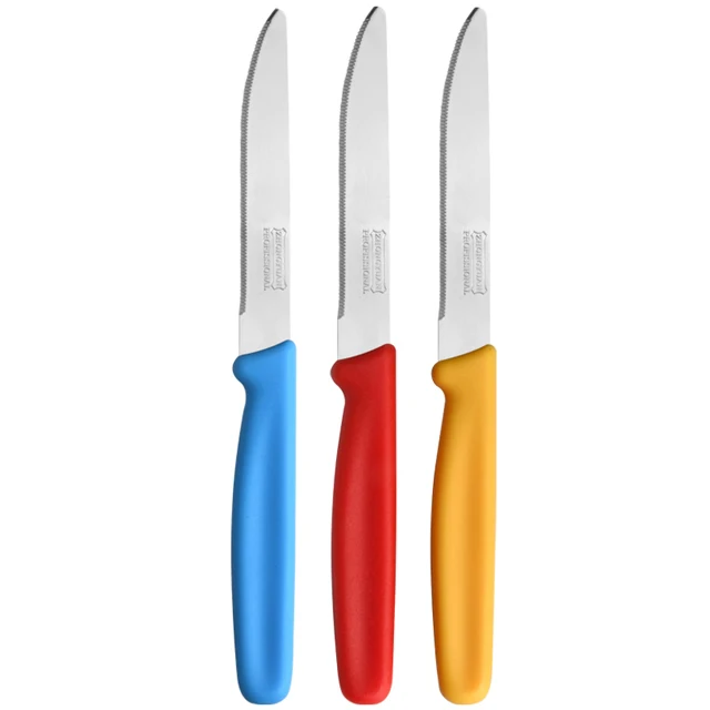 Best Food Grade 3 Piece kitchen Stainless Steel Meat Cutting Steak Filet Knife Set