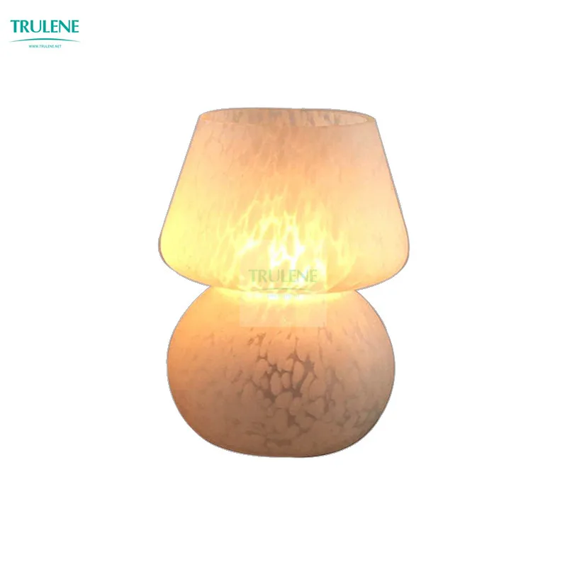 Mushroom Lamp With Glass Material Use For Indoor Night Table Light Mushroom Table Lamps Led Decoration Lighting  Decorative Lamp