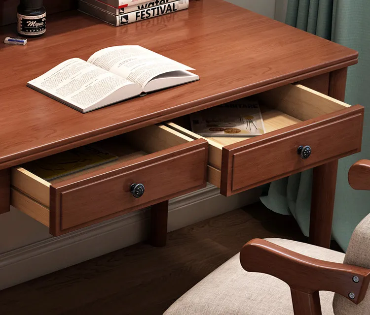 wooden study table designs learning furniture desk wooden simple student nordic computer kid modern study table with drawers