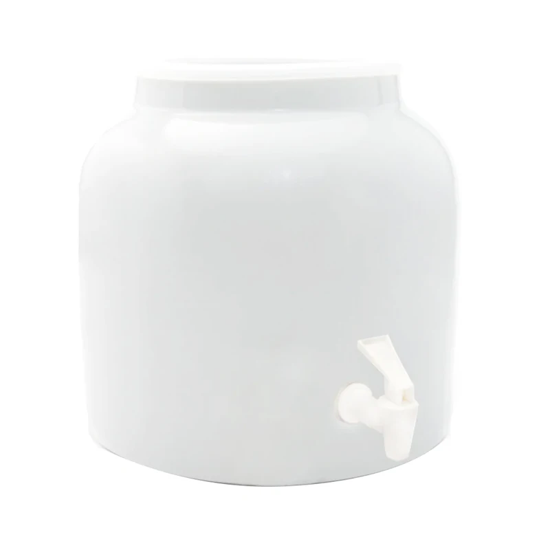 Ceramic Drinking Water Dispenser White and Blue European Style