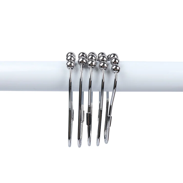 Modern Design Accessories Rolling Hook Stainless Steel Metal Shower Curtain Hooks