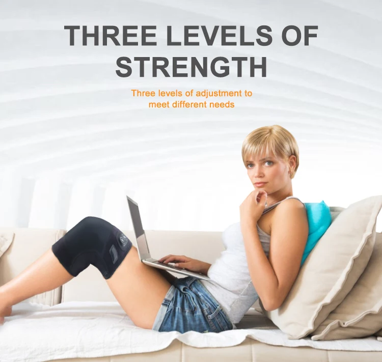 Electric Wireless Portable Vibrating heated Knee Brace Wrap Physiotherapy Thermal Leg Knee massager For relaxation