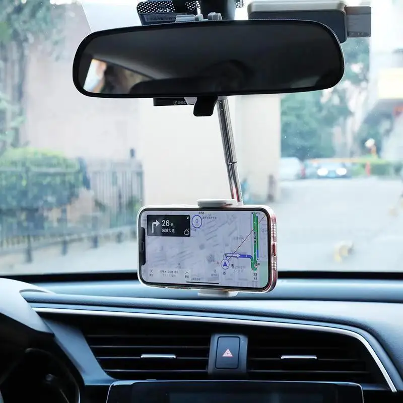 RTS Автомобильный держатель для телефона зеркало заднего вида сотового 360 GPS подставка авто задний подголовник Кронштейн Аксессуары мобильных