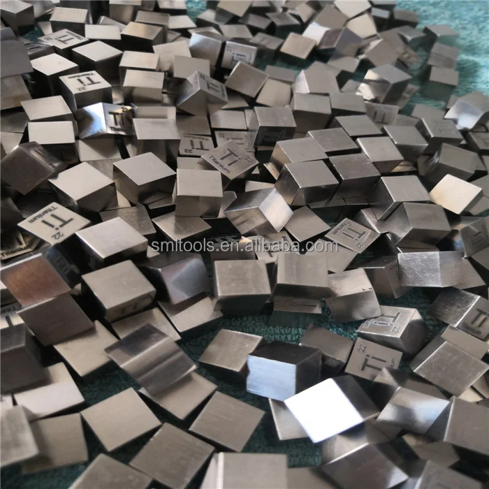 SML Element Cube Set 10mm 38.1mm Metal Cubes for Daily Metals Periodic Table Collection Bi Nb Copper Lead Nickel Titanium Mg C