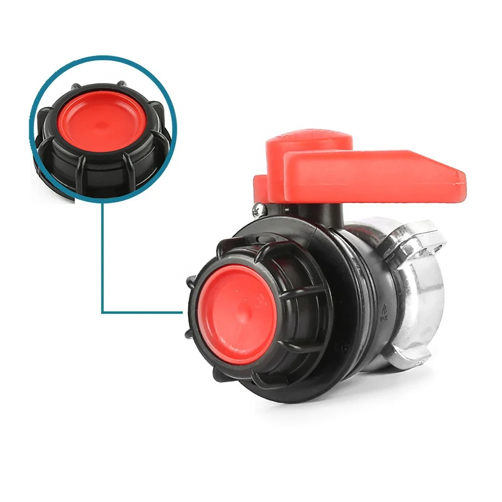 75mm IBC Container Water Tank Ball Valve DN50 Tank Adapter Connector Valve