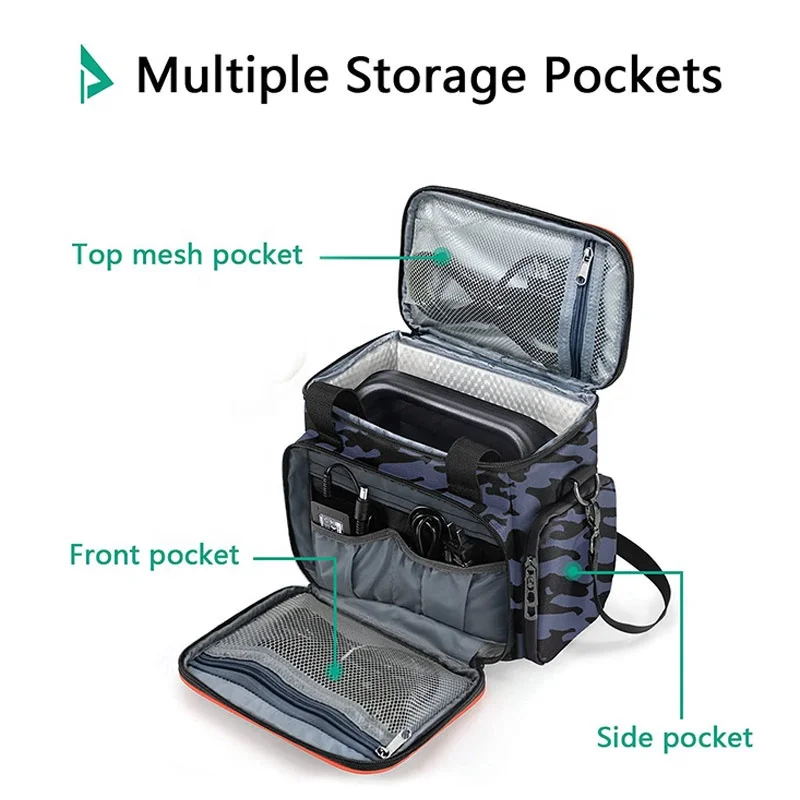 Mergeboon Пользовательские дорожные сумки для мобильного электростанция на открытом воздухе портативный двойной слой Чехол блока питания