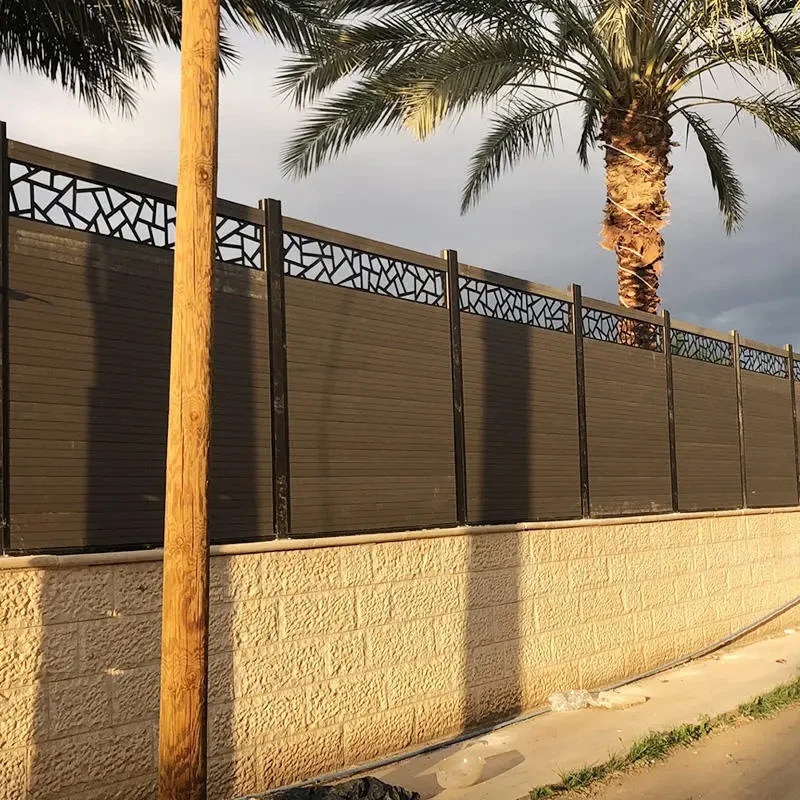 Outdoor Waterproof And Anti-Corrosion Wood Plastic Composite Fence Board Ranch Pool Privacy Wpc Fence