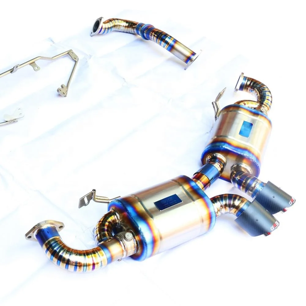 High CENDE Performance Titanium Valve-Control Exhaust Pipe System for Porsche car Cayman 981