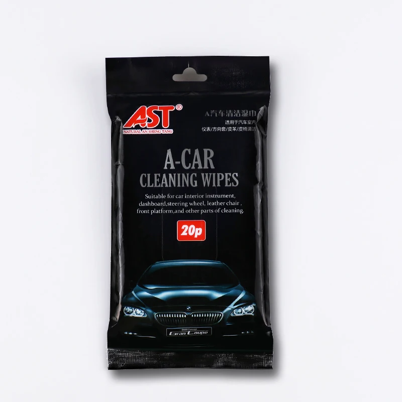 
lemon fragrance high quality car interior cleaning wet wipe 