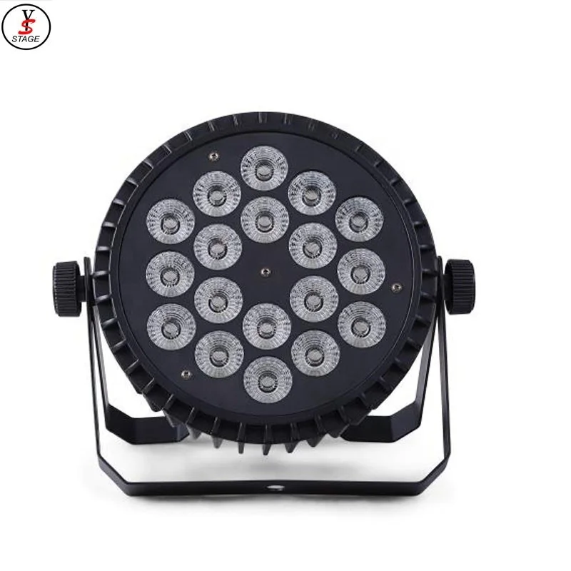 18*18 Вт 6 в 1 Rgbwauv LED Flat Par наружный водонепроницаемый IP65 Светодиодный светильник