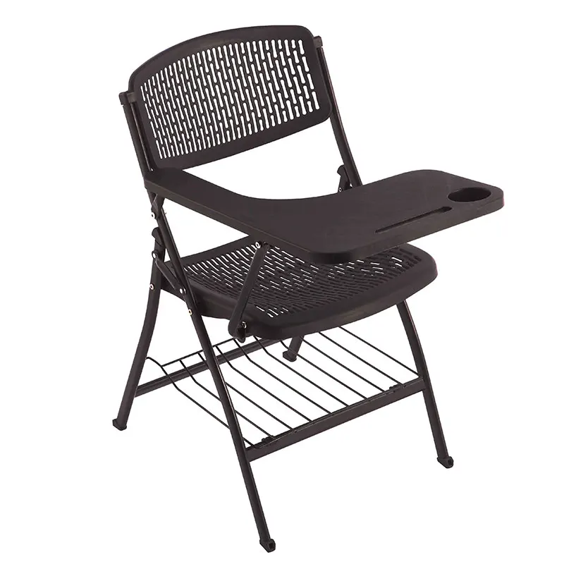 plastic office meeting folding training room chair with Writing Board