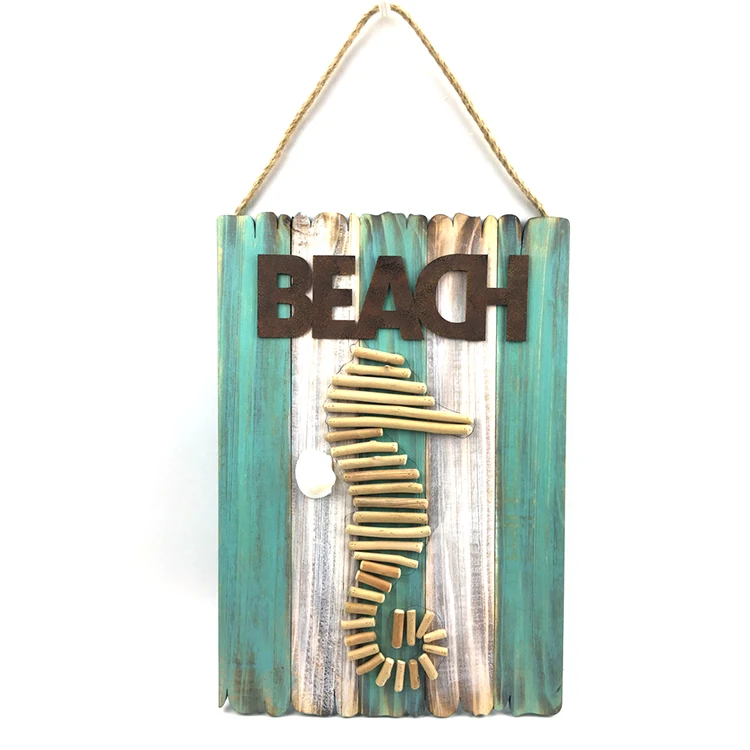 
Best selling promotional price wall hanging home wooden nautical decoration design plaque 