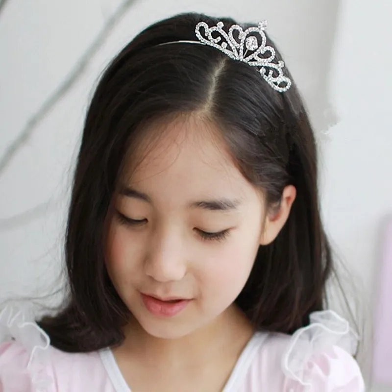 Hot Selling  Crystal Diamond Party Crowns Rhinestone Princess Crown For Girls