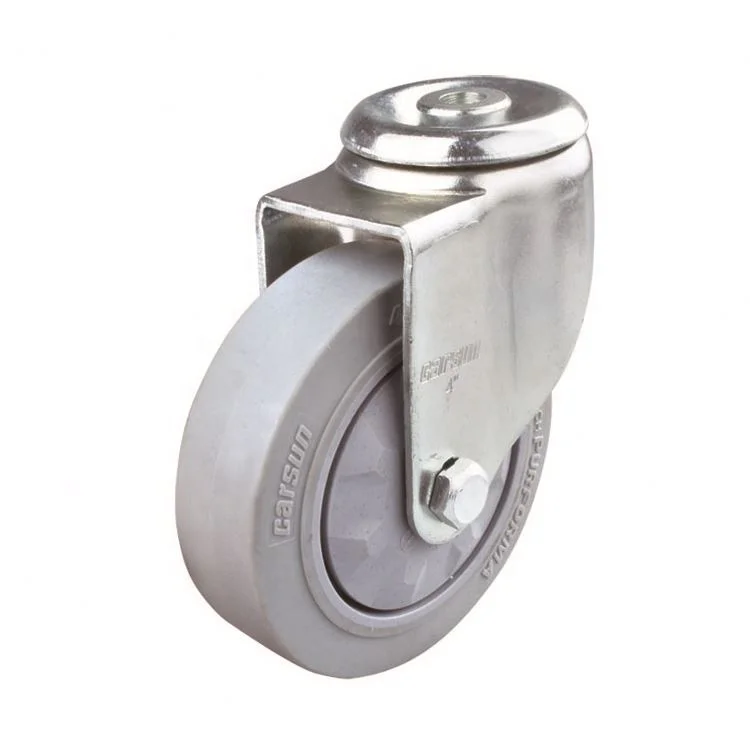 Medium Duty 5inch 146kg Polyurethane/PU Wheel Caster Wheel Bearing Brake Lock Industrial for Trolley