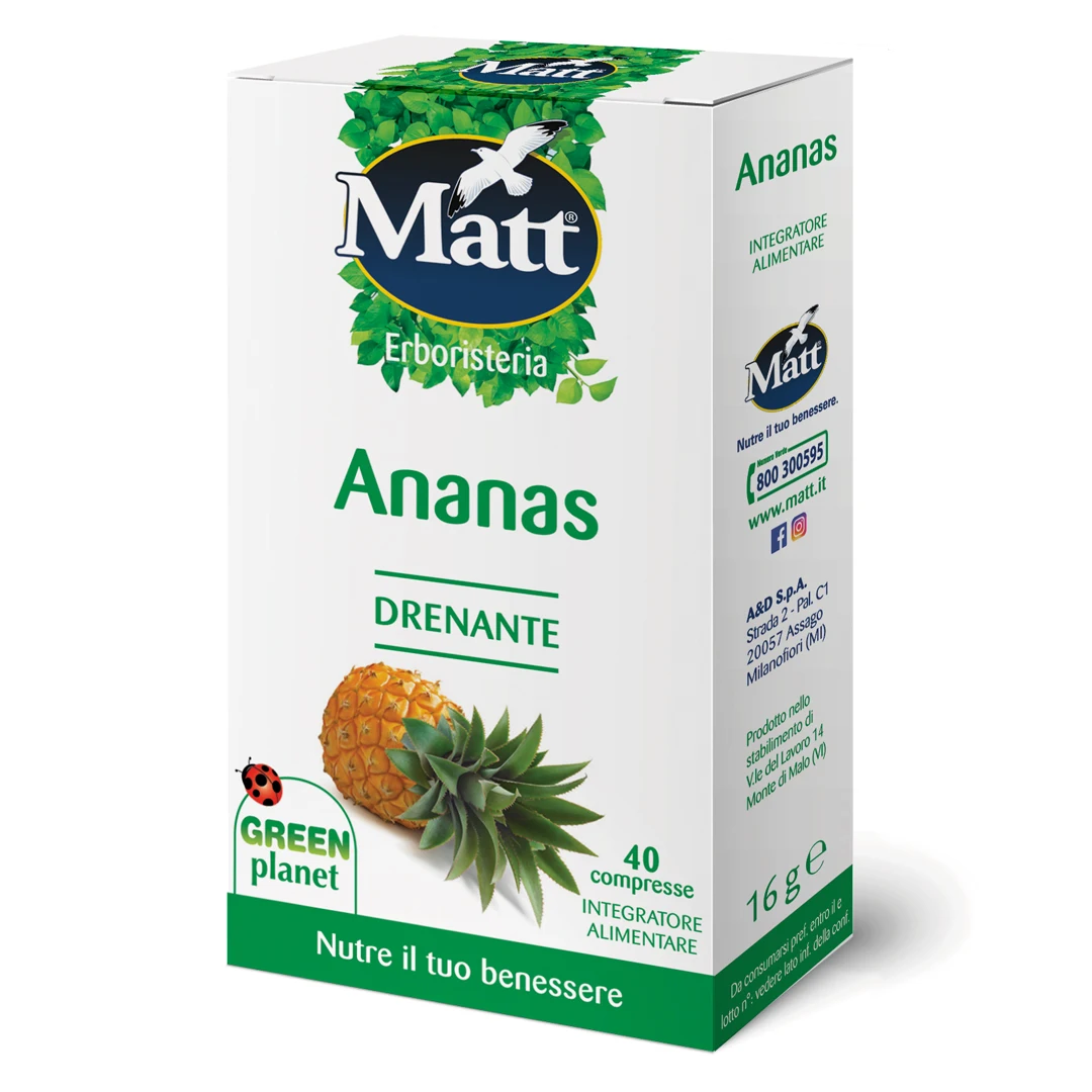 Best Quality Made In Italy Matt Diuretic Herbal Supplements Pineapple Help Drain Excess Body Fluids Wellness For Sale