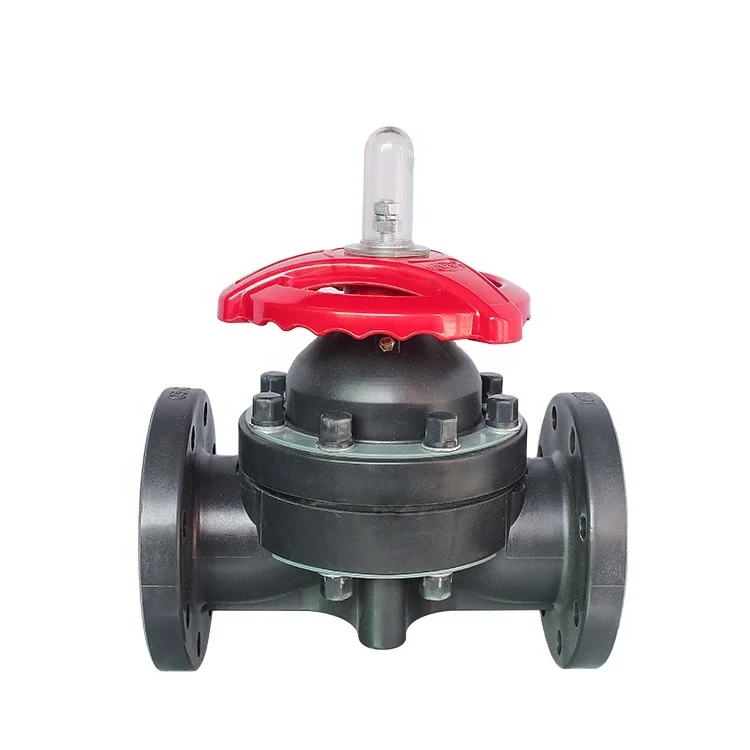 COVNA 2inch DN50 UPVC PVC Flange Connection Diaphragm Valve