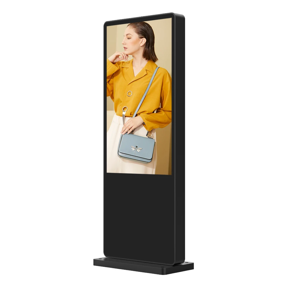 Outdoor advertising machine vertical LCD high brightness rain and dust display led soft module display screen  for concert