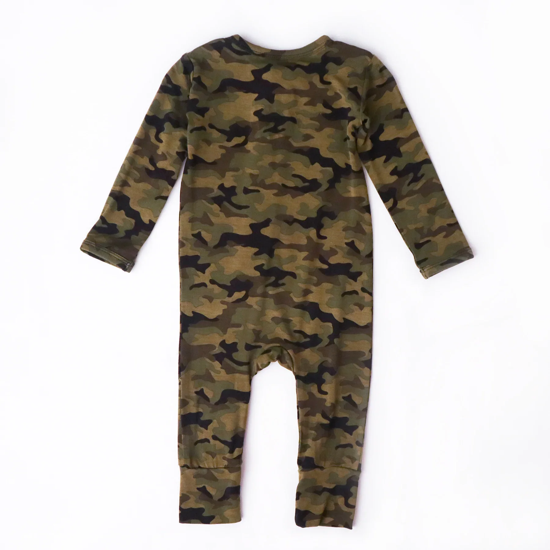Bule winniee bear Bamboo Kids Boy Zip Romper Custom label Soft bamboo baby pajamas