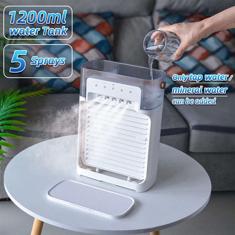 usb led lamp remote control air cooler fan