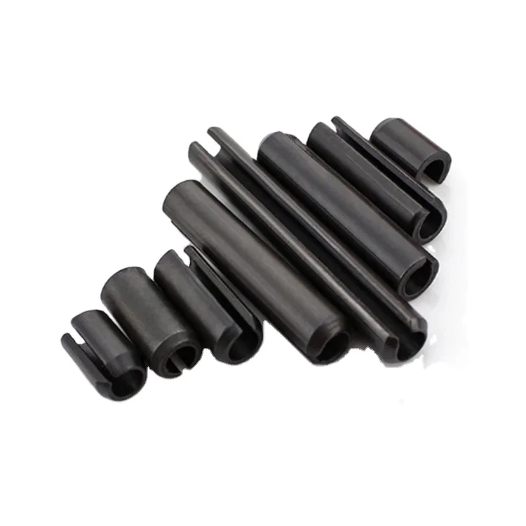 65mn split elastic pin black oxidized cylindrical pin m1.6-m16