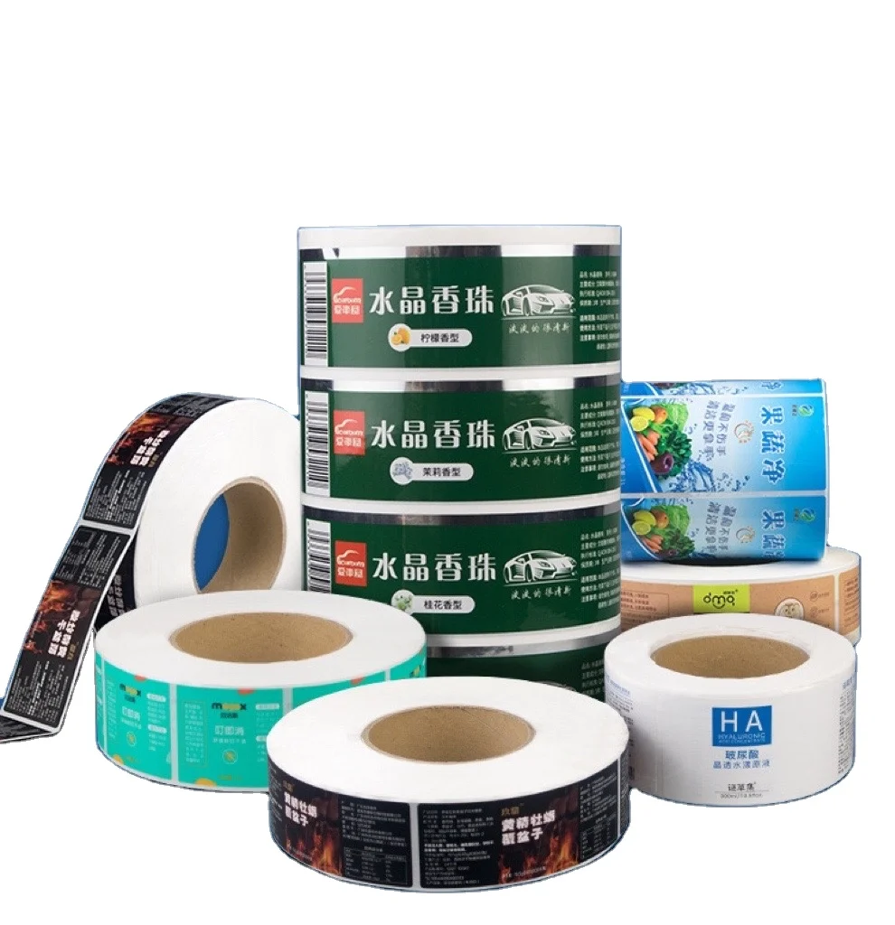 Custom High Quality Adhesive Waterproof Logo Printing Packaging Bag Candle Jar Makeup Cosmetics Packing Sticker Label