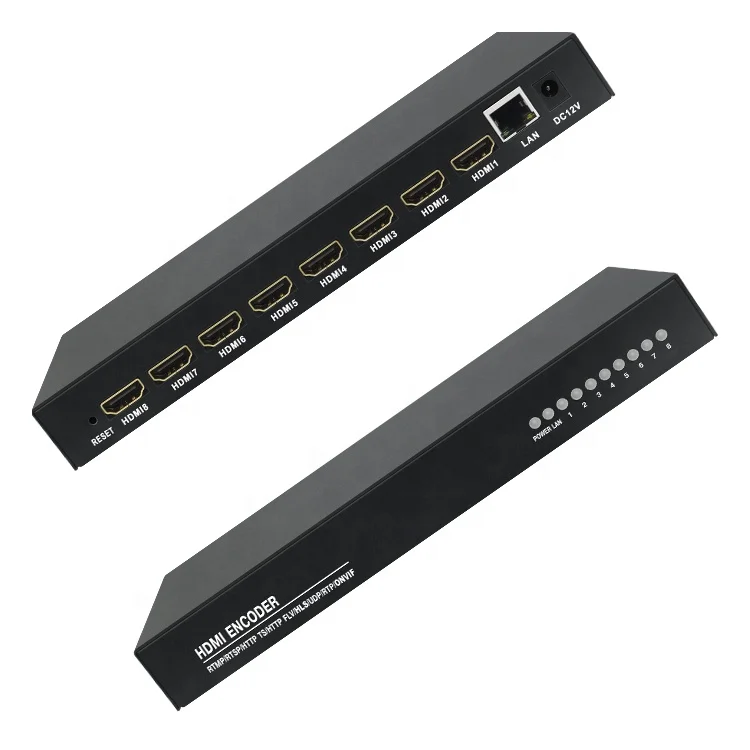 8 Channels 1080P H.264 HDMI Encoder radio & tv broadcasting equipment For Live Streaming