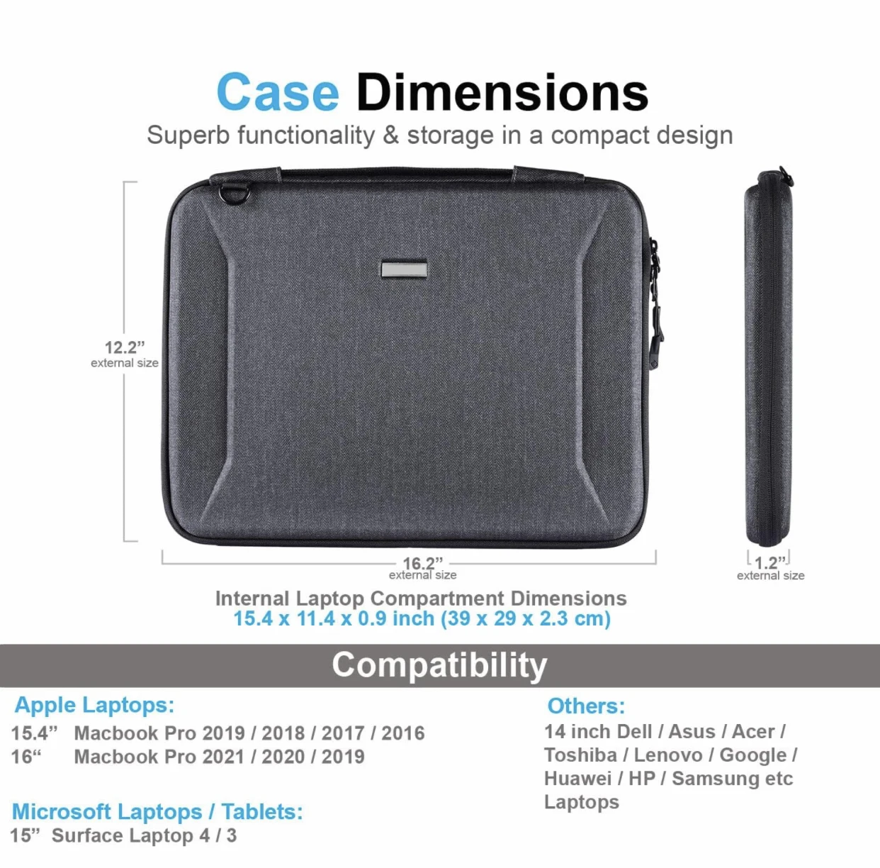 Customized Portable Waterproof Laptop handbag EVA Hard Shell Travel Laptop Sleeve Case For MacBook Pro14 Inch 13.3 Macbook