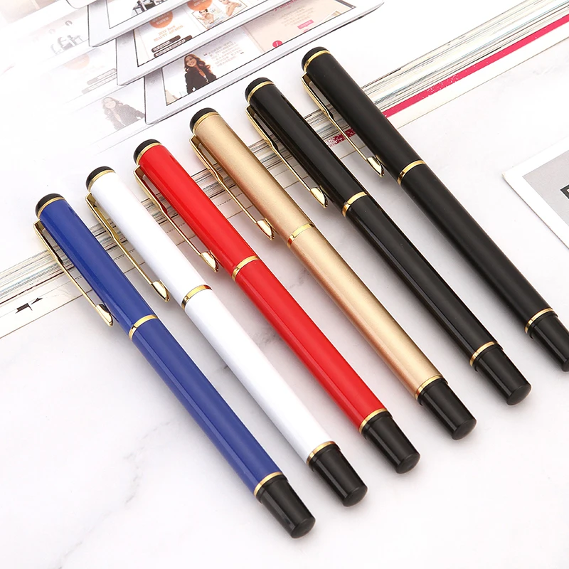 Выдвижная Шариковая ручка для офиса, металлическая ручка, рекламные подарки (1600397001772)