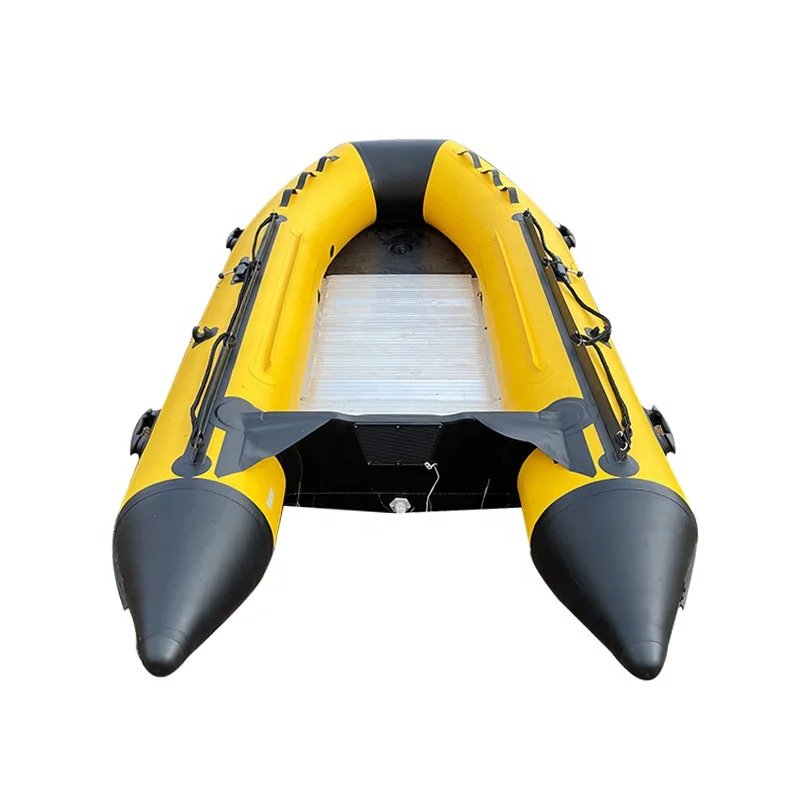 Aluminum alloy boat hard bottom black  inflatable boats
