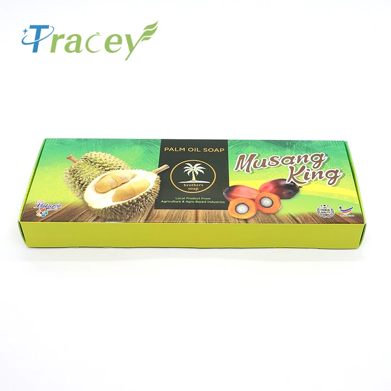 Malaysia Cardboard 3pcs Palm Oil Soap Natural Soap Bars Bath Body Gift Pack Cartoon Shape Soap For Home