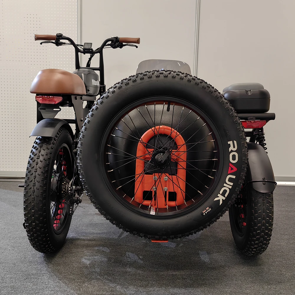 motorcycles electric 48V 20ah lithium battery with 500w rear hub motor electric bike 3 wheel bicycle fat bike fat bike electric