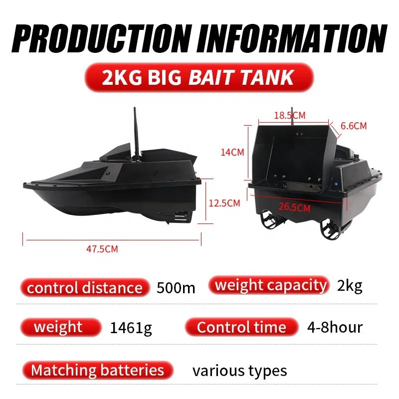 FISHGANG New Arrival remote control bait boats Dual Motor bait boat carp fishing bait boats for sale