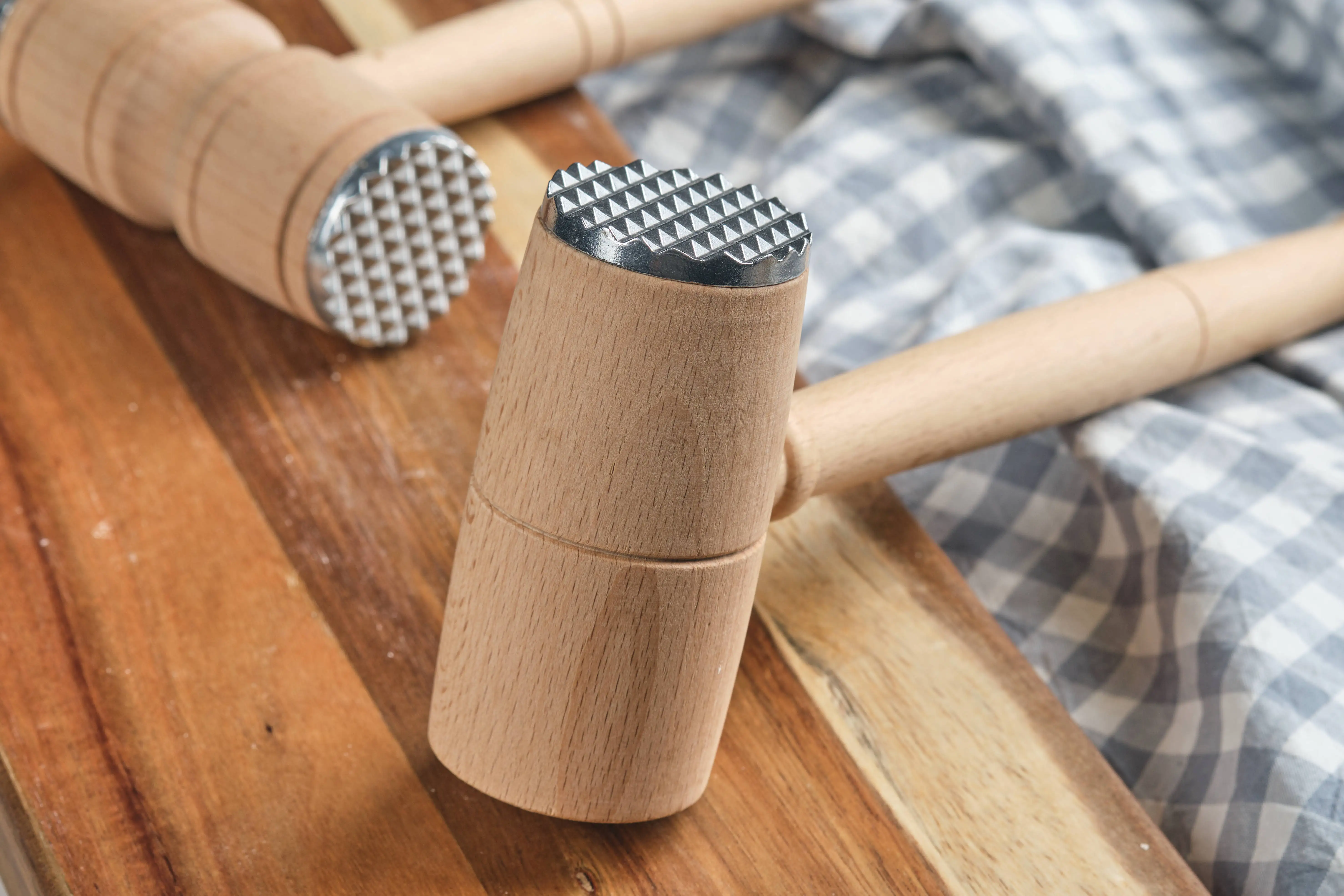 Factory custom home kitchen restaurant wooden meat loose hammer, you can go out to knock the steak manually