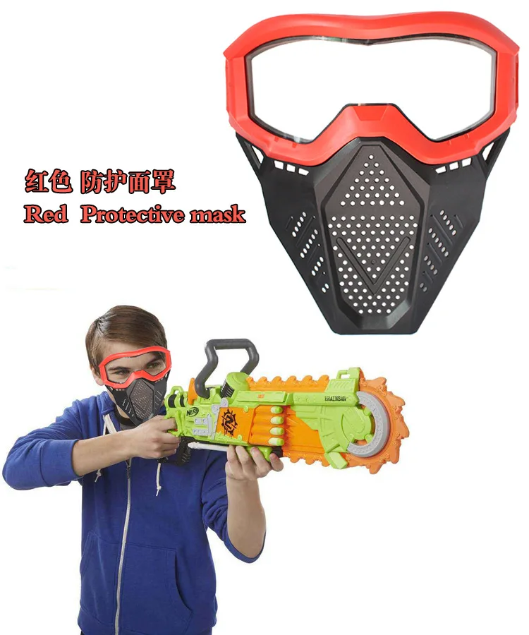 2 Color Gel Gun Blaster Masks Team Shooting Competition Protective Mask Wholesale Simulated Military Weapon Mask Toys