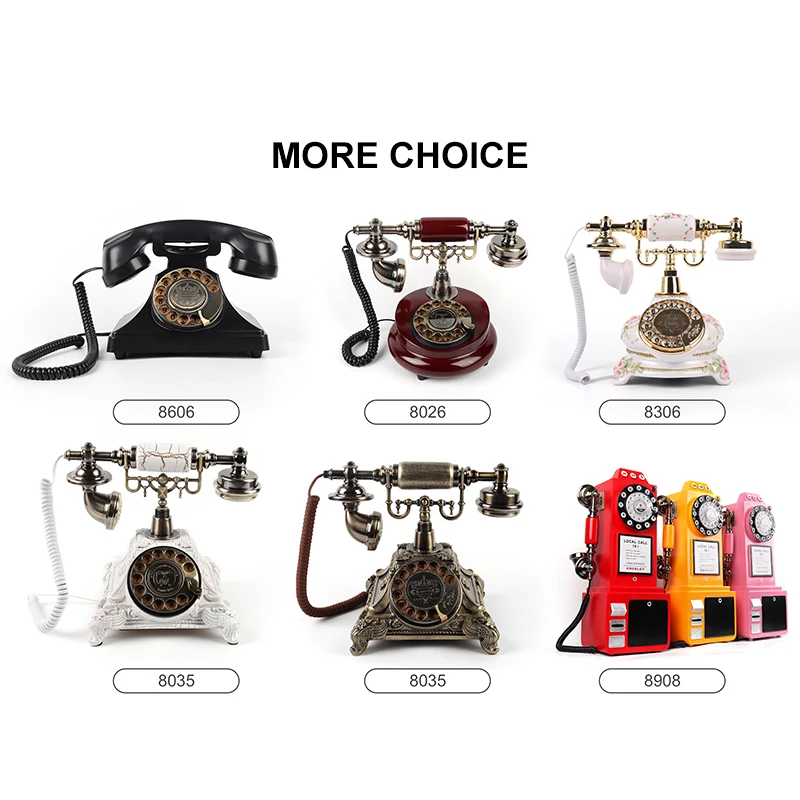 Wedding Audio Guestbook Antique Telephone Decorative Recording Phone Audio Guestbook