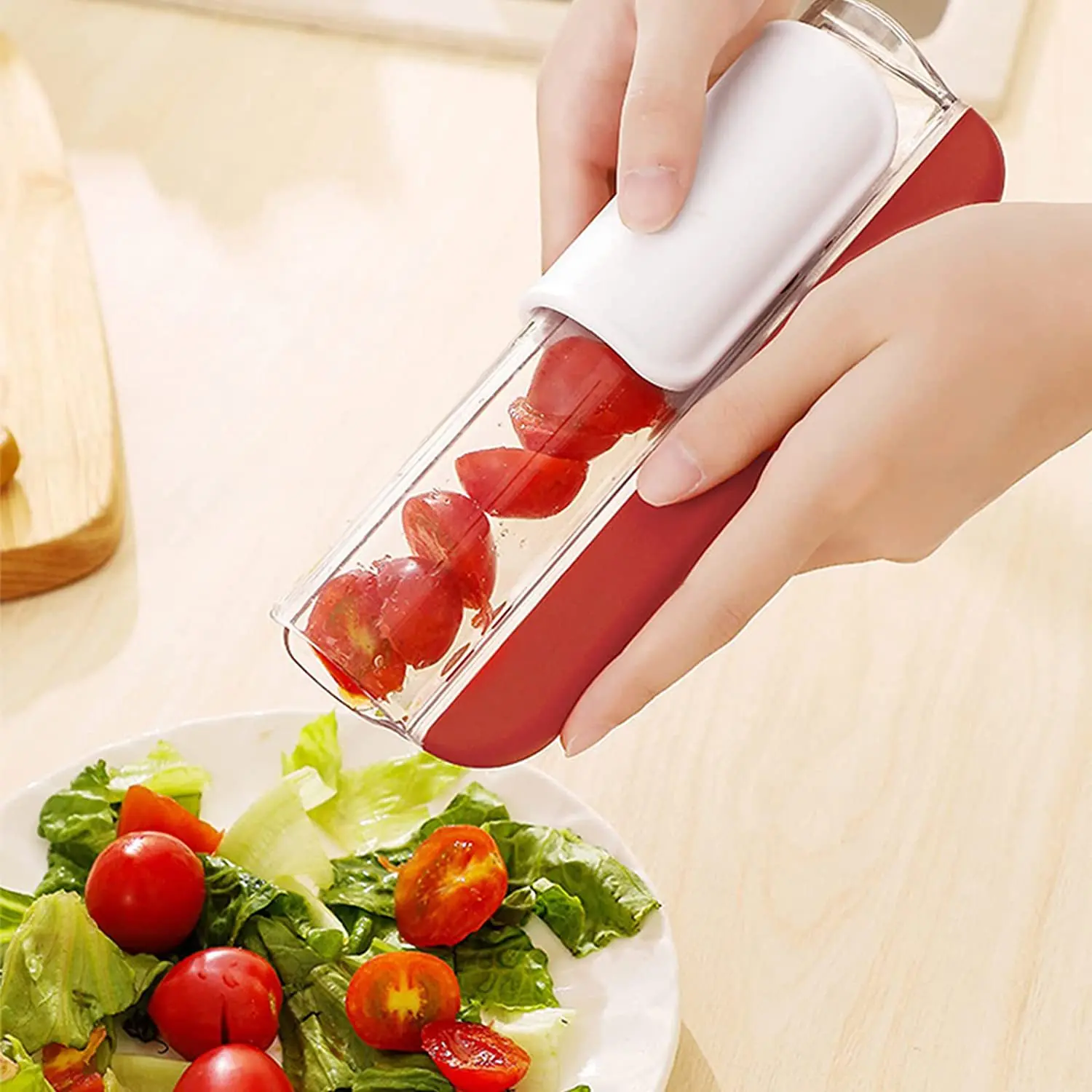 Kitchen Tools Multiple Salad Slicer Fruit Vegetable Small Tomato Slicer Machine Grape Cherry Cutter