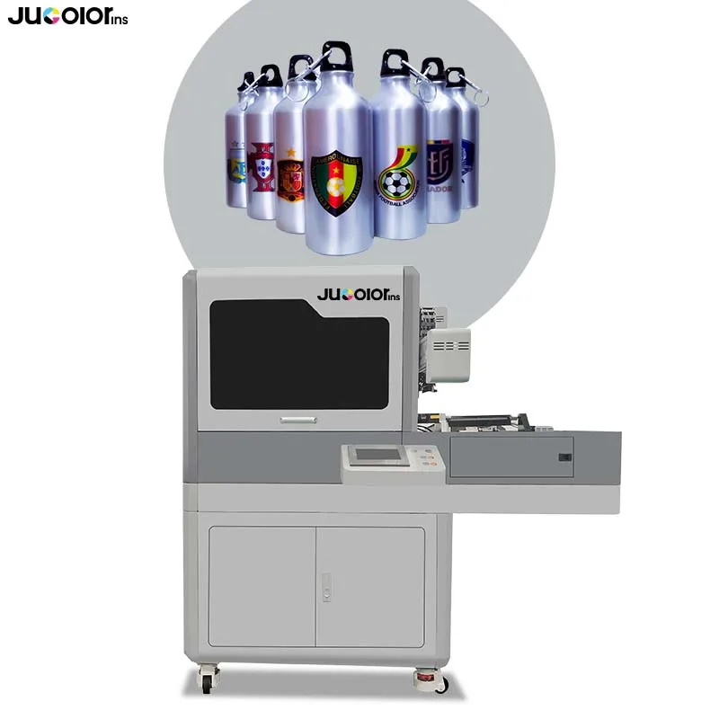 Jucolor Fast Speed Cylinder Printer for Rotary Bottle Tumbler Wine Glass Printing
