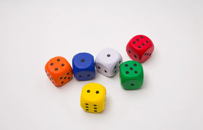 New 6CM PU Game Dice Toy, Have 6 colors to choose