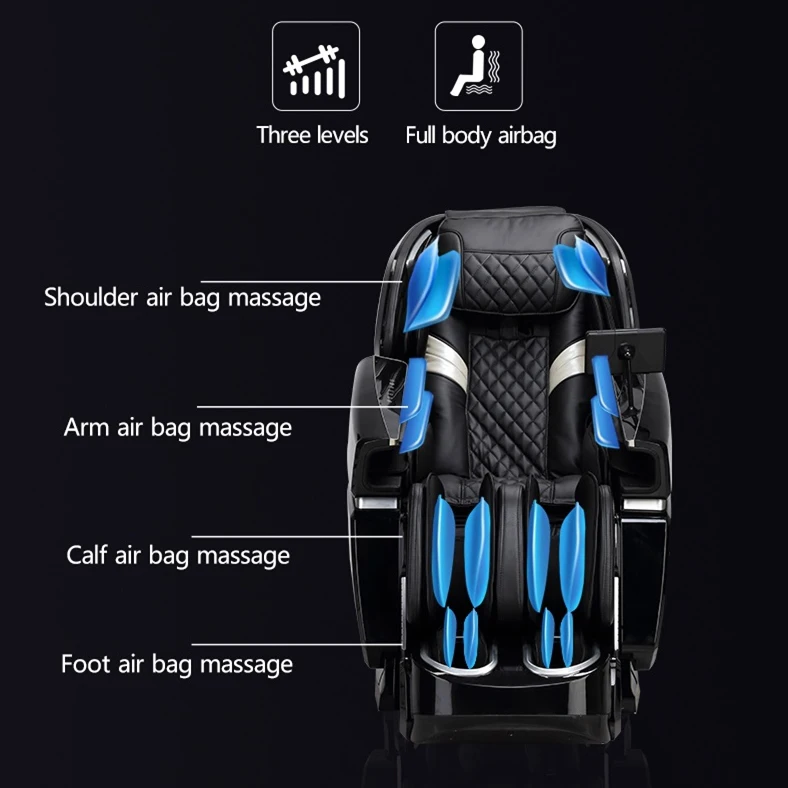 Zhouqi Oem Factory Full Body Massage Chair 4d Zero Gravity Luxury Lcd Touchscreen Ai Space Second Hand King Massage Chair
