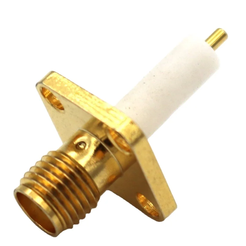 PCB edge sma connectors sma female connector 4 pins End Launch PCB Mount SMA Female Straight RF Connector Adapter