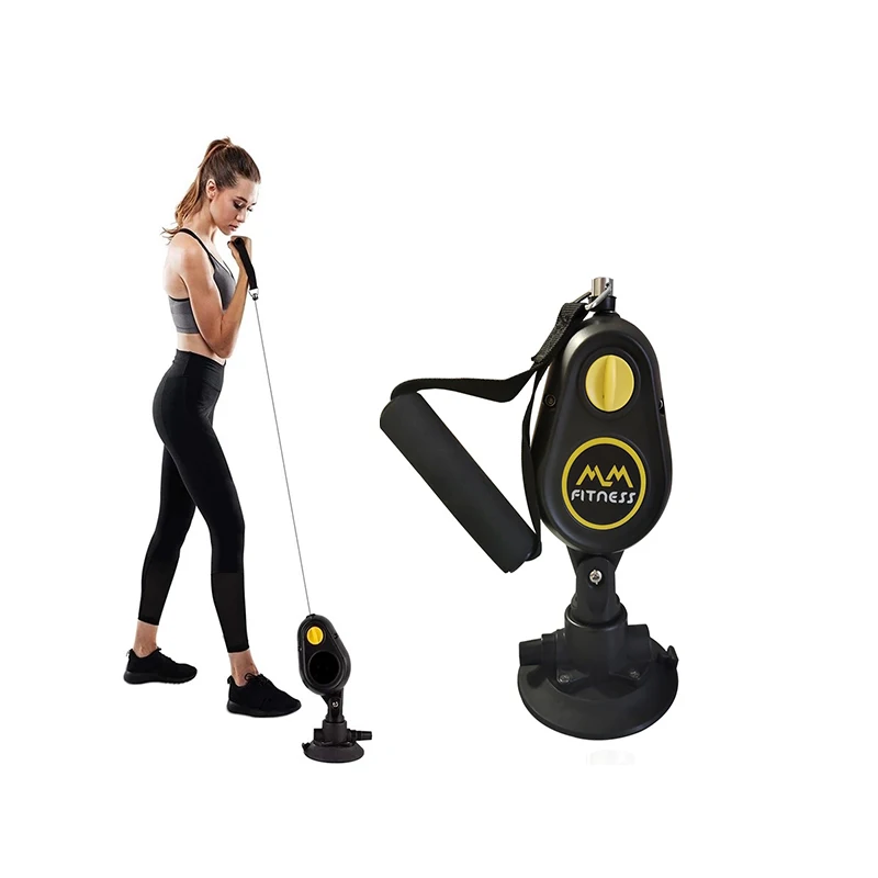 CHANGNORE Latest Gym Home Pulley Fitness Wall Pulley Endless Resistant Band Rope Trainer Exercise Equipment