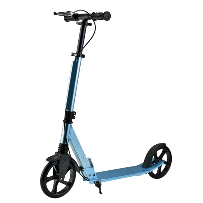 2022 Aluminium Alloy Steel Rubber 2 Big Pu Wheel Adults Kick Scooters