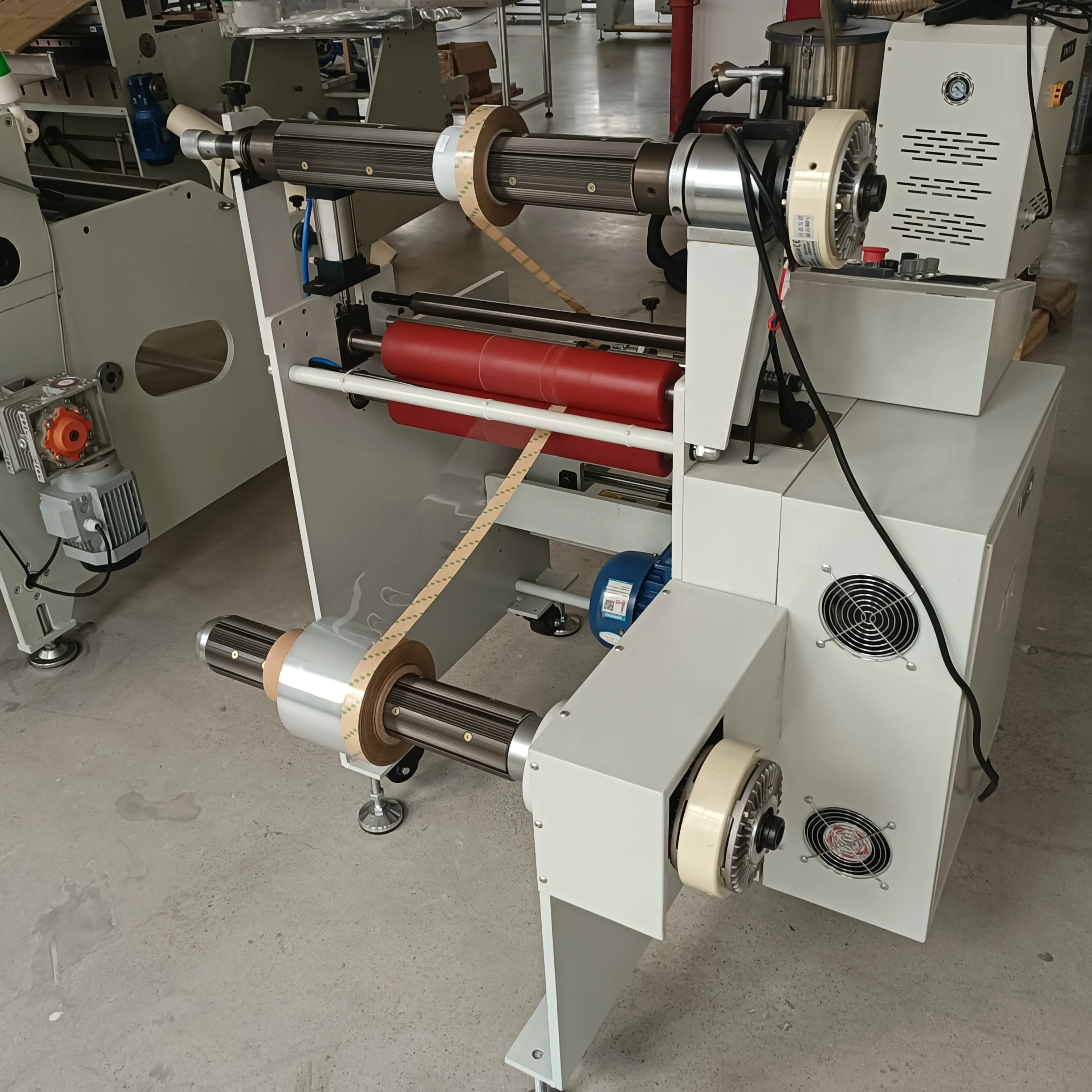 Automatic with EPC sensor and controller laminating rewinding machine