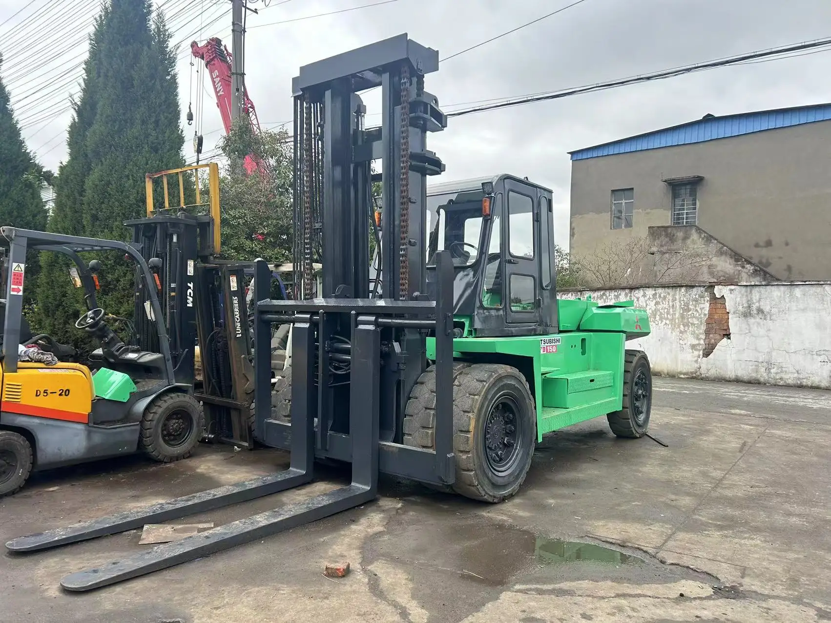 FD70 7Ton diesel forklift truck with side shifter 3m -6m triplex mast XINCHAI Engine