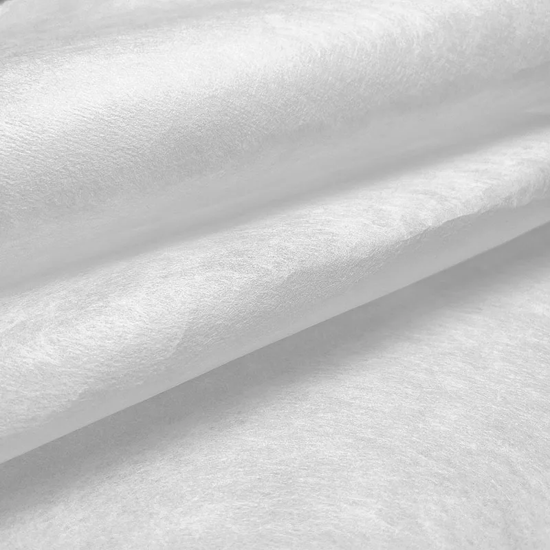 High Temperature  PVA Wash Away Fiber Water Soluble Non Woven Fabric For Embroidery Backing