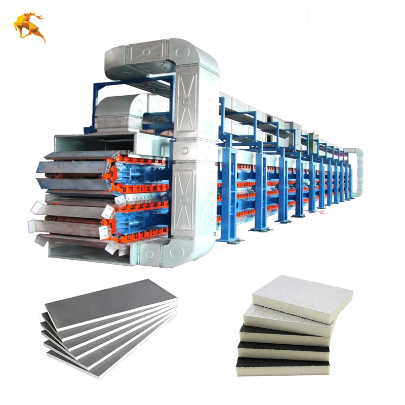 German tech PU phenolic insulation board production line