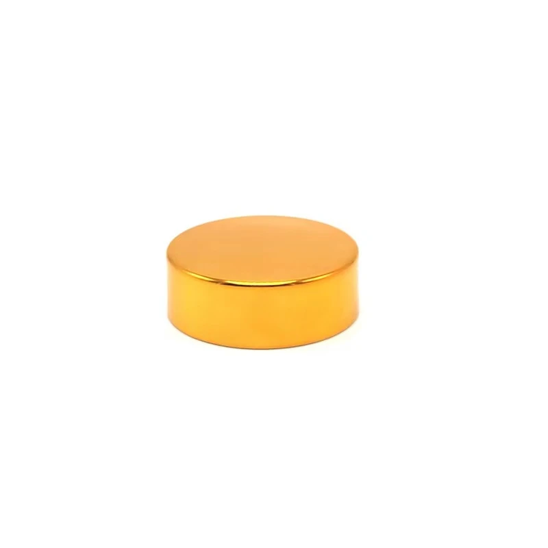 Aluminum Lid, Inner PP Matte Gold Aluminum Coating Cap for Bottles